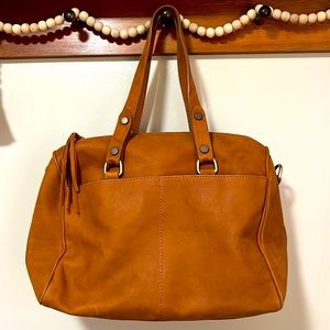 Sundance (Robert Redford line)Simpatico Satchel cognac leather.  *Moving Sale!!”